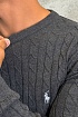 Мужской джемпер Polo Ralph Lauren cable-knit - Dark Grey