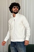 Мужская белая кофта на молнии Loro Piana