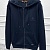 Кофта на молнии Loro Piana logo-embroidered - Navy