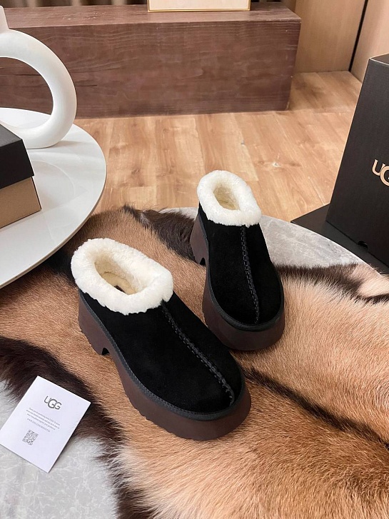 Женские замшевые ботинки UGG Heights Mini - Black