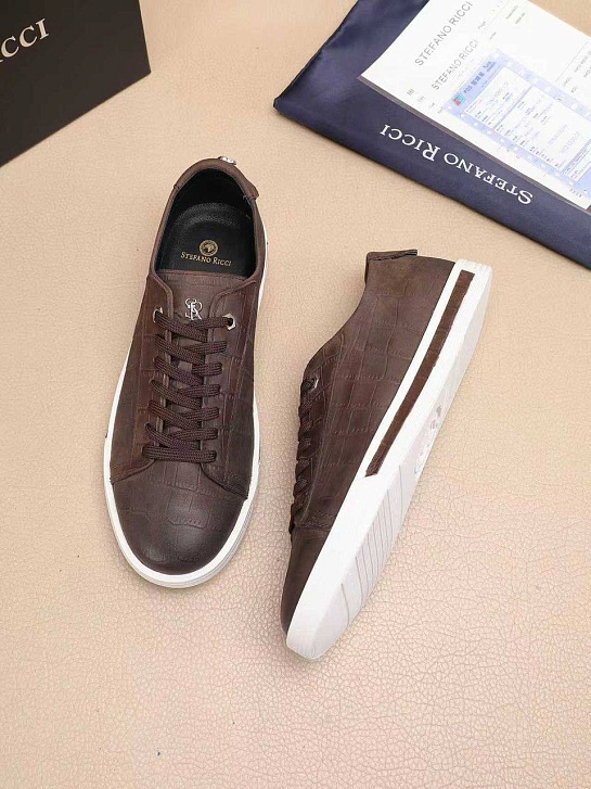 Мужские кожаные кроссовки Stefano Ricci