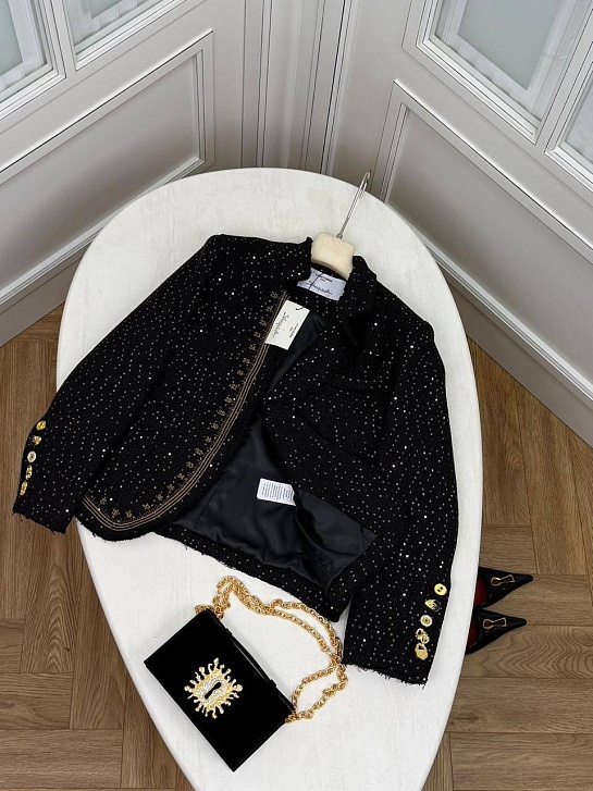 Женский пиджак в пайетках Schiaparelli premium