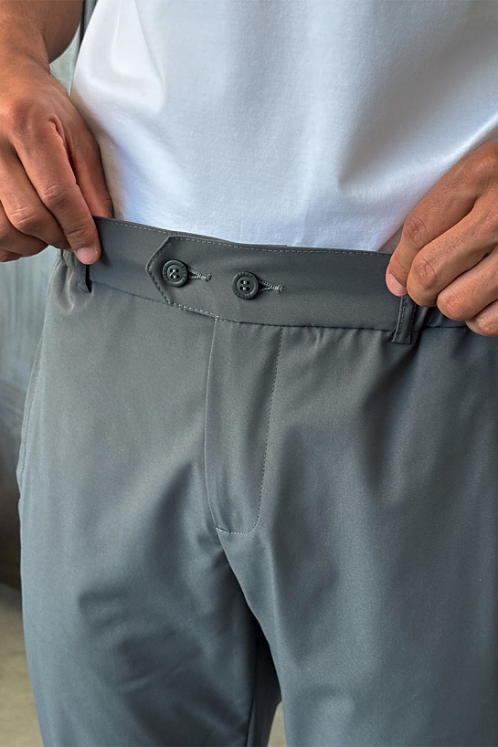 Мужские брюки цвета хаки Zilli slim fit