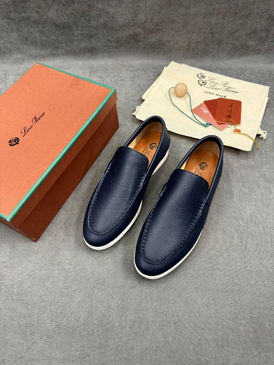 Мужские кожаные лоферы Loro Piana   