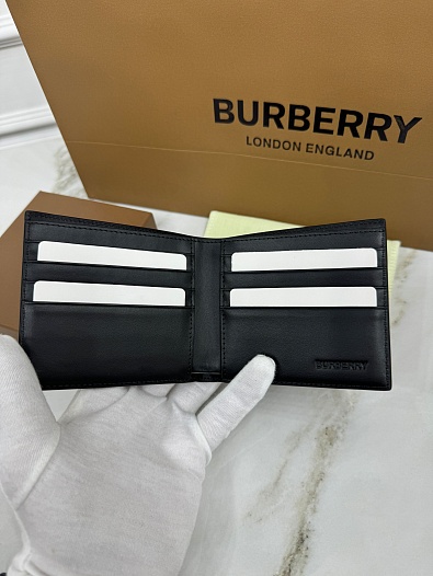 Кожаный кошелёк Burberry Premium 11x10 см   