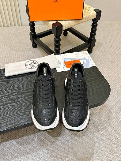 Мужские комбинированные кроссовки Hermes   