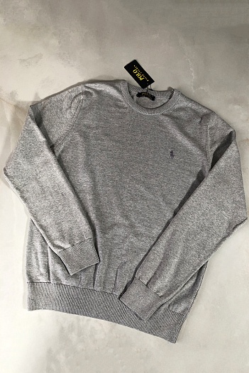 Мужской серый джемпер Polo Ralph Lauren logo-embroidered   