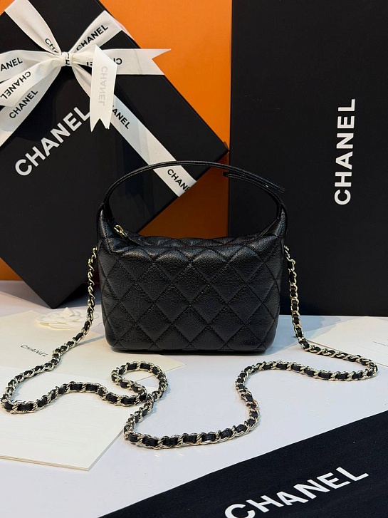 Кожаная сумка Chanel premium 18x12x6 см