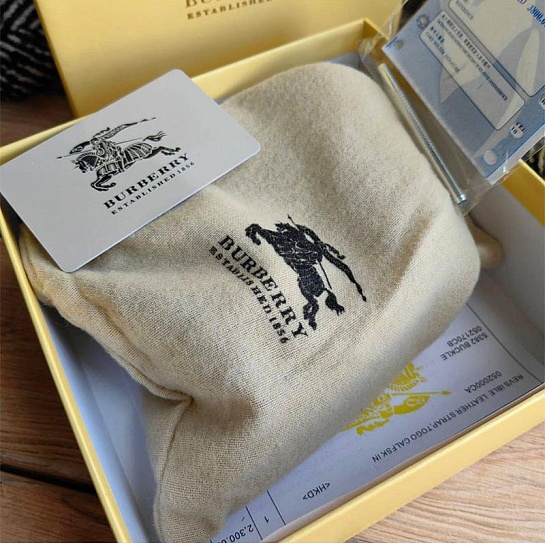 Кожаный ремень Burberry (длина 105 / 110 см)