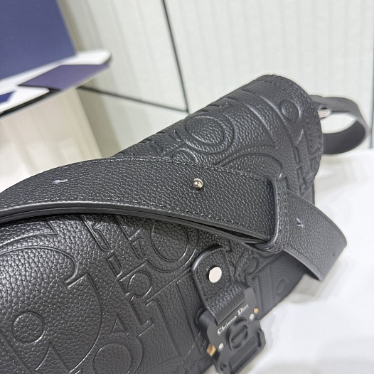 Кожаная сумка Dior Saddle Messenger Premium 23x17.5x6 см   