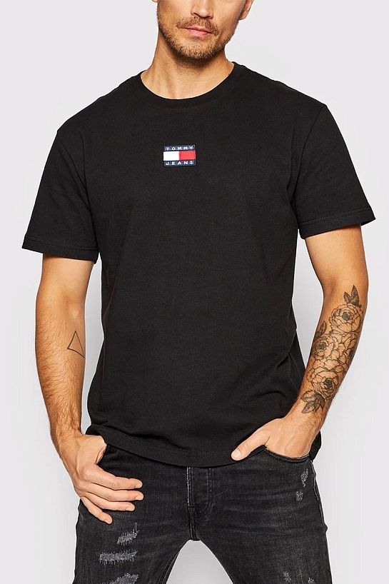 Футболка чёрного цвета Tommy Hilfiger classic badge