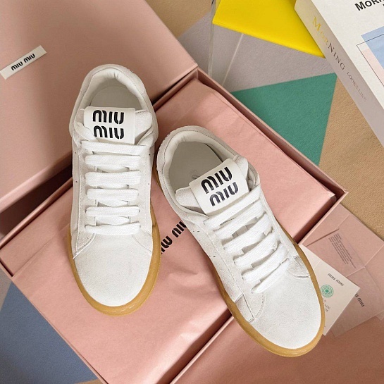 Женские кроссовки MIU MIU Premium - White