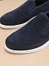 Мужские замшевые слипоны Prada Saint Tropez - Indigo