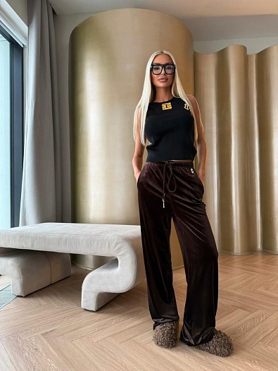 Женские брюки Schiaparelli premium - Brown   