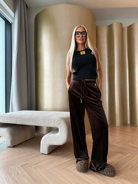 Женские брюки Schiaparelli premium - Brown