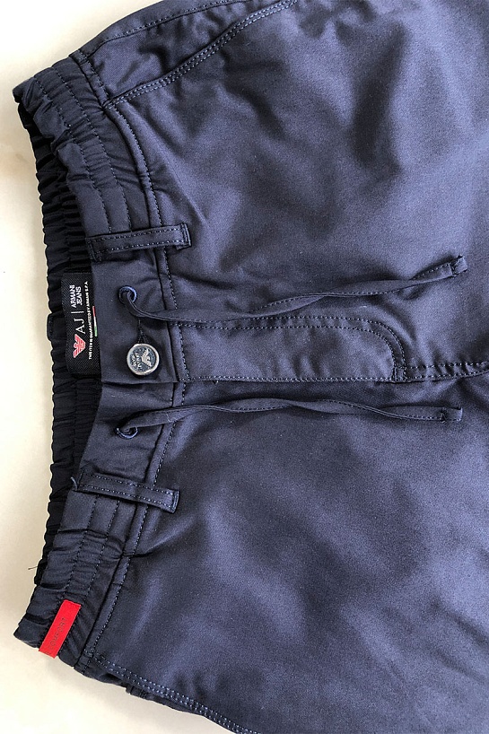 Мужские тёмно-синие шорты Armani Jeans