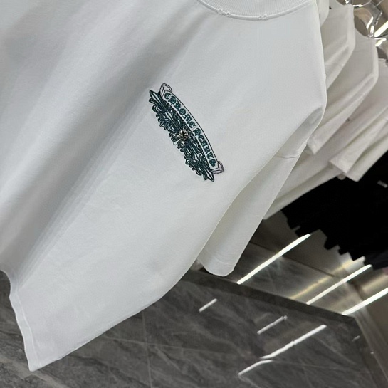 Белая оверсайз футболка Chrome Hearts Premium