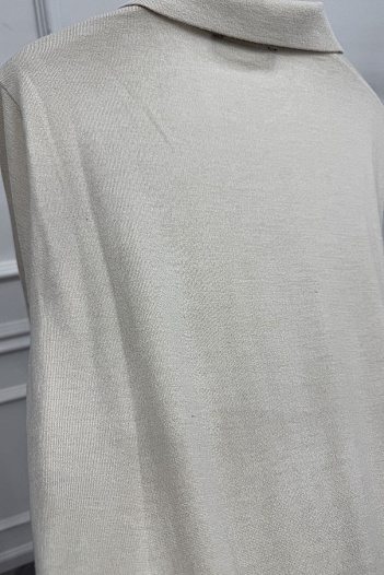 Поло с длинным рукавом Loro Piana premium - Beige   