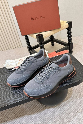Мужские кроссовки Loro Piana Week End Walk - Grey   