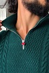 Мужской свитер зелёного цвета Kiton