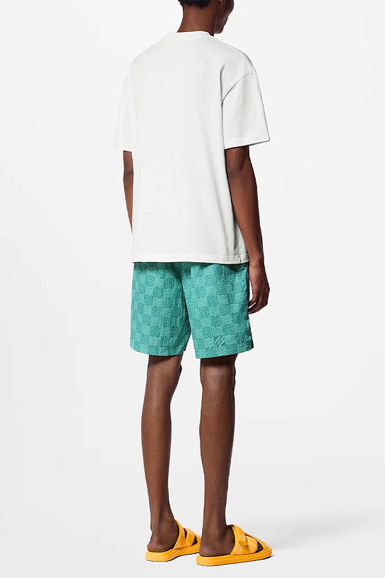 Оверсайз футболка Louis Vuitton staple-pin logo - White