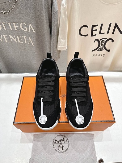 Женские кроссовки Hermes Bouncing  premium - Black   