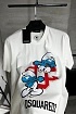 Белая футболка Dsquared2 smurfs graphic-print