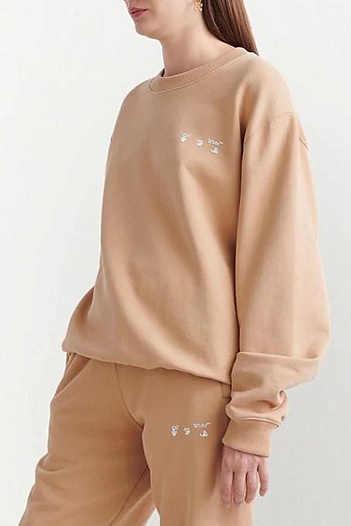 Женская кофта Off-White бежевого цвета   
