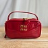 Женская лакированная сумка MIU MIU 20x12 см - Red