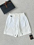 Льняные шорты белого цвета Zegna premium