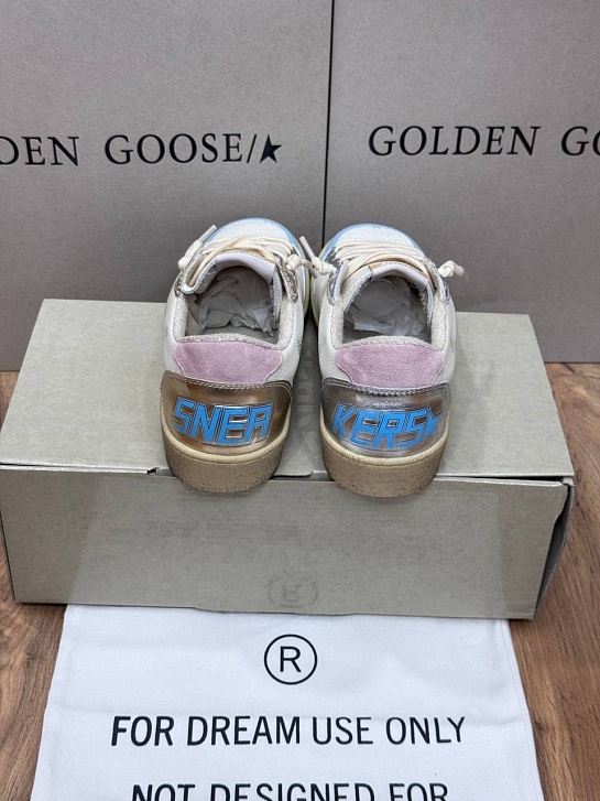 Женские кожаные кроссовки Golden Goose Ball Star premium