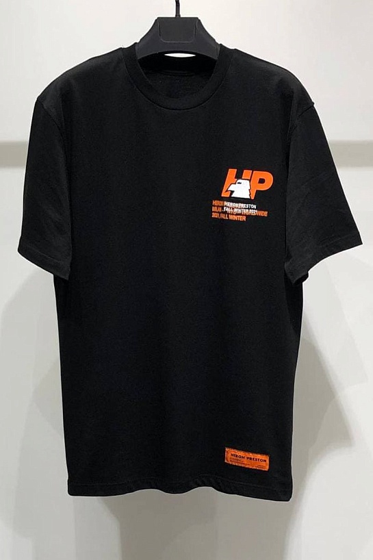 Мужская оверсайз футболка Heron Preston Eagle - Black
