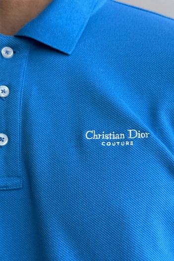 Мужское синее поло Christian Dior   