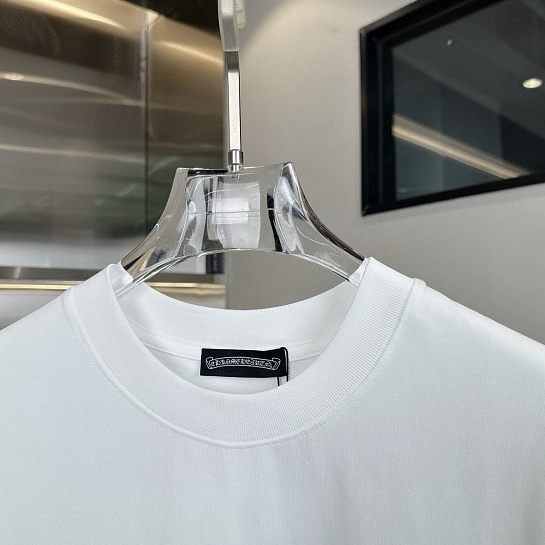 Белая оверсайз футболка Chrome Hearts Premium