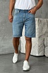 Светло-синие джинсовые шорты Hugo Boss relaxed fit