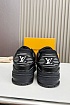 Кожаные кроссовки Louis Vuitton Trainer Monogram - Black