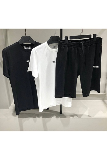 Мужская чёрная футболка MSGM   