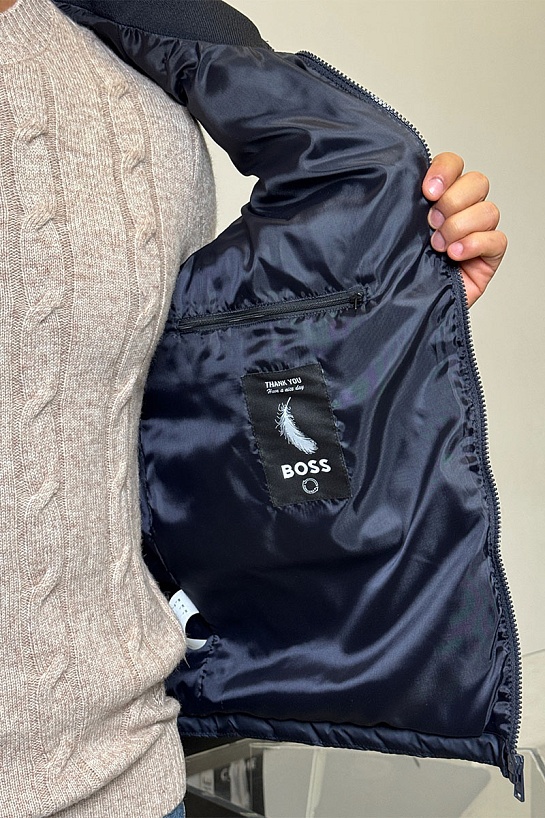 Мужской тёмно-синий жилет Hugo Boss