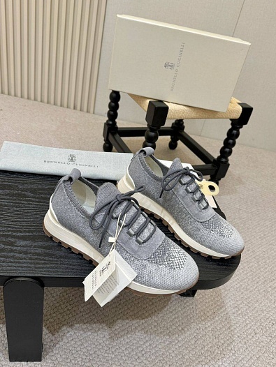 Мужские кроссовки Brunello Cucinelli knitted   