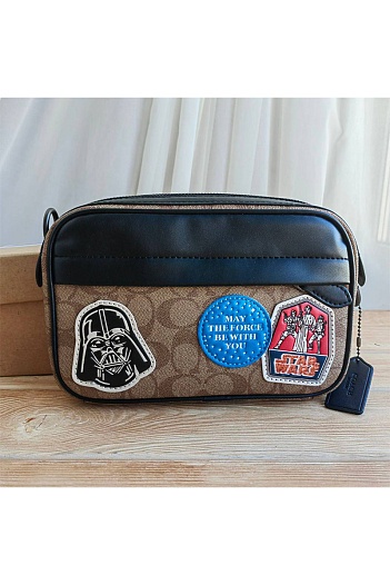 Кожаная сумка Coach Graham 25x18 см (3 расцветки)   