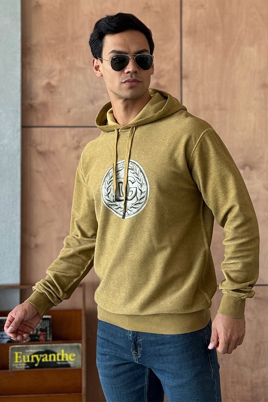 Мужское худи Dolce & Gabbana logo-print - Brown