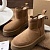 Женские замшевые ботинки с мехомм UGG Dipper - Chestnut
