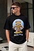 Чёрная футболка Moschino Couture Robot Teddy graphic-print