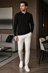 Чёрное поло с длинным рукавом Tommy Hilfiger