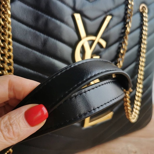 Женская сумка-тоут Yves Saint Laurent 36x29 см - Gold   