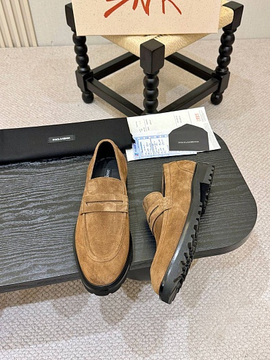 Мужские замшевые лоферы Dolce & Gabbana   