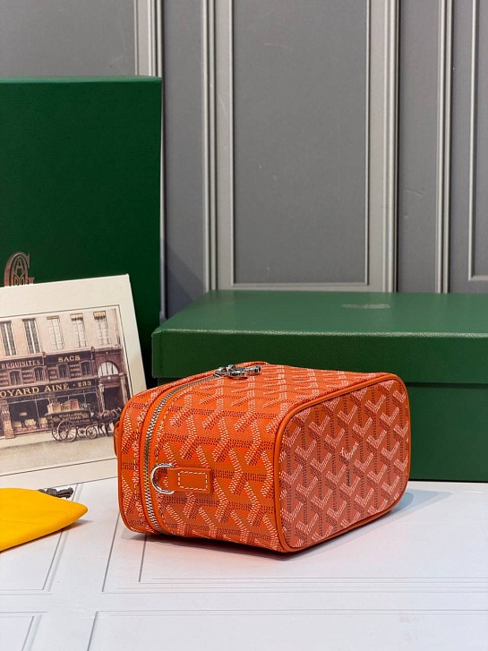 Кожаная сумка Goyard Muse Mini Vanity ​premium 16,5x10,5x8 см