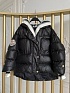Чёрная женская куртка с капюшоном Moncler