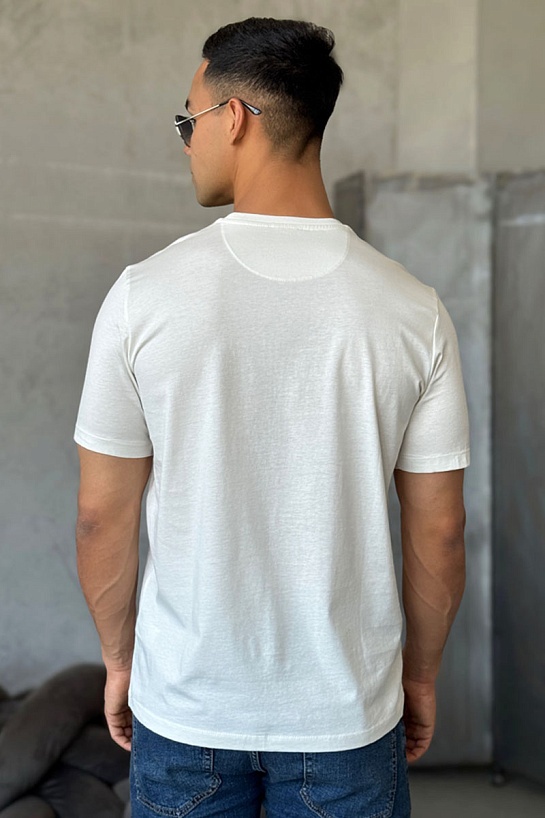 Мужская футболка Zilli белого цвета