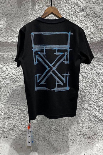 Оверсайз чёрная футболка Off-White Marker   